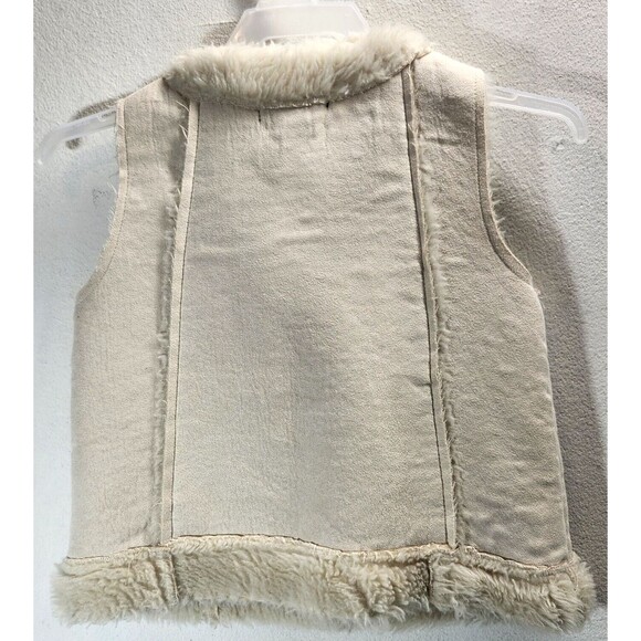 Calvin Klein Toddlers Fleece Vest Size 3T Beige - Picture 4 of 7